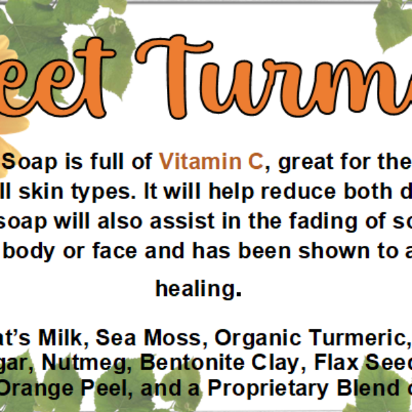 Sweet Turmeric Soap